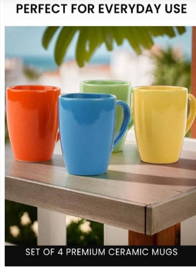 KITTENS Multicolor Ceramic Coffee Mug Set of 4 - 300ml Each - Handcrafted Tea & Coffee Mugs - Microwave & Dishwasher Safe - Food Grade - Ideal Gift for Home, Office, Housewarming, Birthday - Image 3