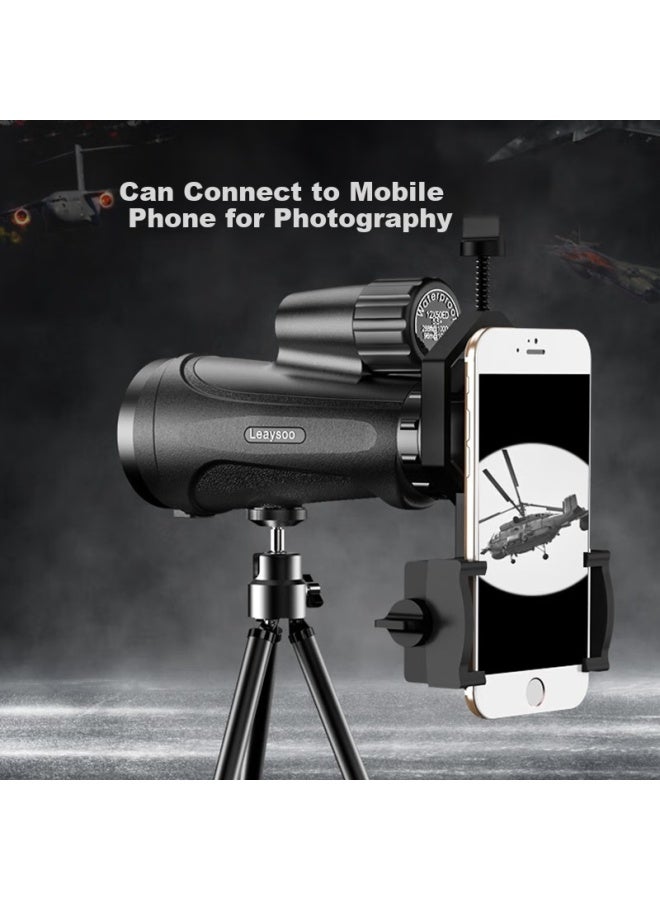 Leaysoo Eagle Eye Series 12x50ed Lens, High-definition High-magnification Binoculars, Ultra-wide Angle, Nitrogen-filled Waterproof Monocular Smartphone Telescope - Image 2