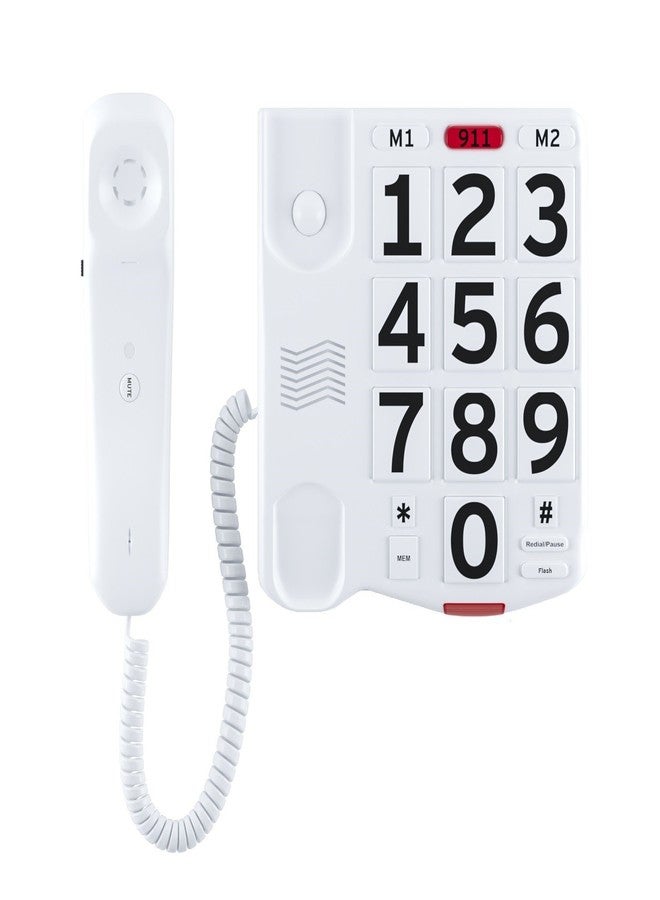 Home Intuition Big Button Corded Phone for Hearing and Visually Impaired Telephone for Seniors with Extra Loud Ringer - Image 5