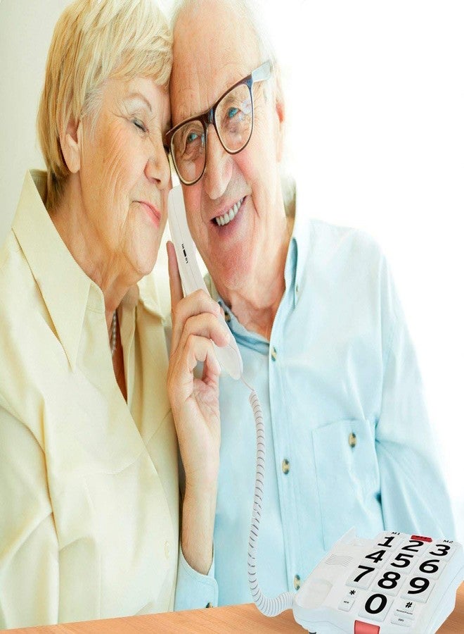 Home Intuition Big Button Corded Phone for Hearing and Visually Impaired Telephone for Seniors with Extra Loud Ringer - Image 2