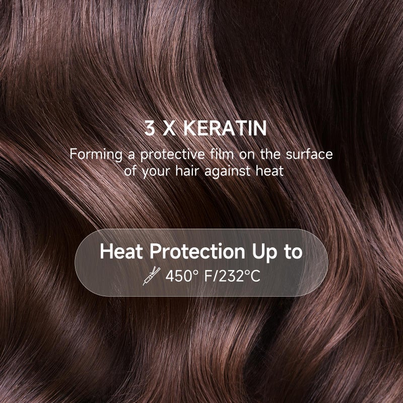 JVR Hydrating Hair Serum for Frizzy and Damaged Hairï¼ŒHeat Protectant Oil for Frizz Control, Keratin Hair Treatment Essence for Damaged Dry Hair Jojoba Oil, Castor Oil, Anti Frizz Hair Product 2.7 oz - Image 4