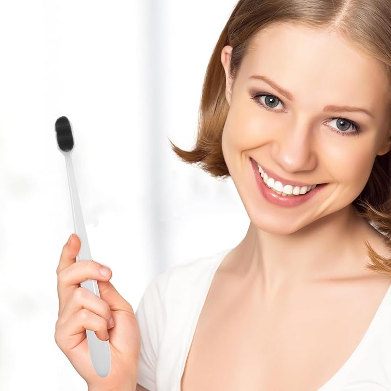 Luxshiny 4Pcs Foldable Travel Toothbrush Set Ultra Soft Bristles Portable Oral Hygiene - Image 3