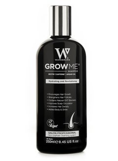 Watermans Grow Me Shampoo - Biotin, Caffeine, Argan Oil For Hydrating And Revitalising 250Ml  - Image 1