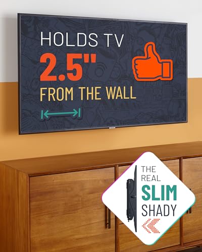 ECHOGEAR Tilting TV Wall Mount with Low Profile Design for 32-70 inch TVs - Eliminates Screen Glare with 15º of Smooth Tilt - Easy Install with All Hardware Included - EGLT1-BK - Image 5