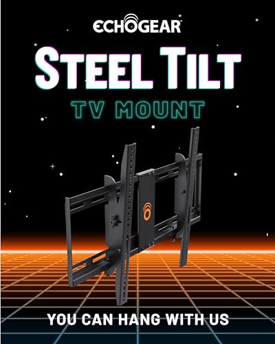 ECHOGEAR Tilting TV Wall Mount with Low Profile Design for 32-70 inch TVs - Eliminates Screen Glare with 15º of Smooth Tilt - Easy Install with All Hardware Included - EGLT1-BK - Image 2