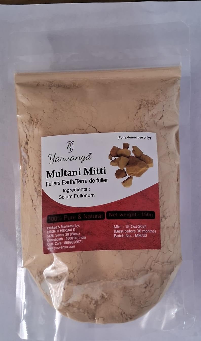 Yauvanya Multani Mitti (Fullers Earth) - 150 gms - Image 1