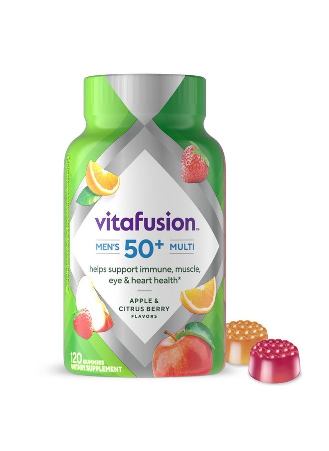 Vitafusion - Vitafusion Men's 50+ Daily Multivitamin, Gummy Vitamins, 120 Ct - Image 1