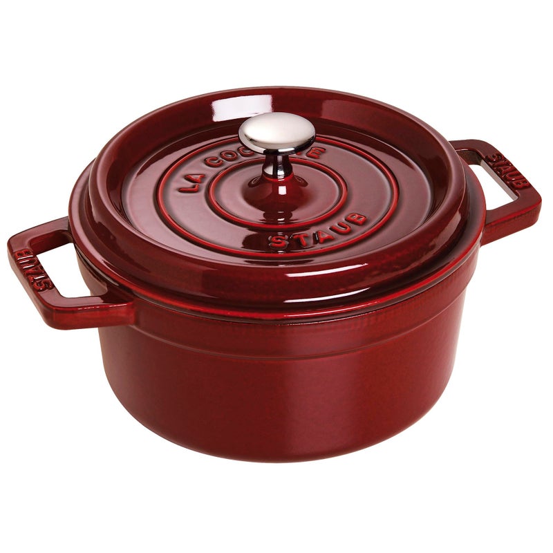 STAUB 1102287 Cocotte Round 22cm Grenadine red