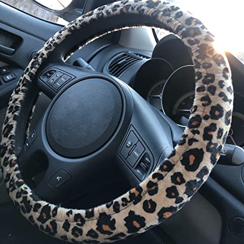 AUTOFAN Leopard Car Seat Covers Full Set with Steering Wheel Cover 2 Seat Belt Pads, Cheetah Print Seat Covers for Cars for Women,Airbag Compatible,Universal Fits for Cars,SUV,Truck - Image 5