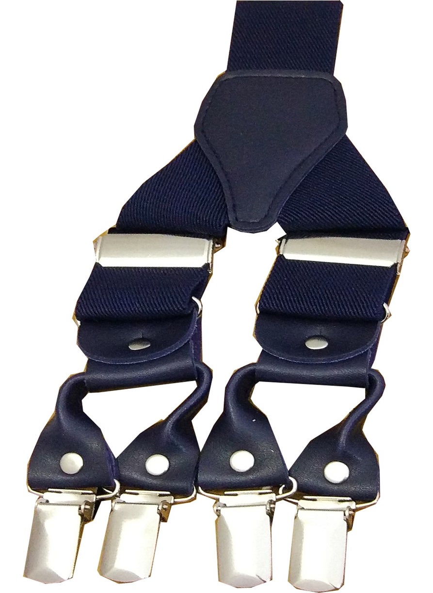 Kemer Dünyası Belt World Metal 6 Clips Men's Luxury Trouser Hanger Navy Blue  - Image 1