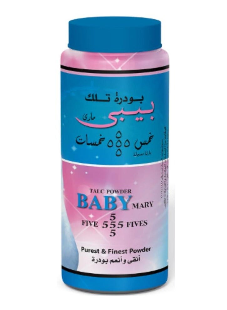 خمس خمسات بودرة التلك بيبي ماري خالية من العطور 200 جرام - Image 2