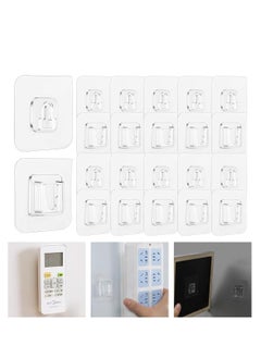 ECVV ECVV Double Side Adhesive Hooks 10 Packs, Non-Trace Heavy Duty Wall Hook for Bathroom and Kitchen, No Drill Self Adhesive Hooks with Suction Cup  - Image 1