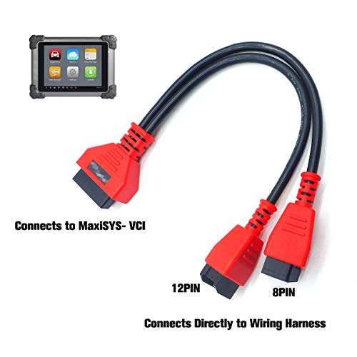 TIKSCIENCE محول كابل TIKSCIENCE يناسب كرايسلر 12+8 موصل كابل البرمجة لجهاز Autel DS808 Maxisys MS905 906 908 PRO Elite Autel - Image 2