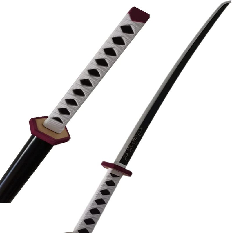damdos Halloween Prop Weapon Demon of Slayer Cosplay Sword PU Foam 31.5inch Tomioka Giyuu Kamado Tanjirou Swords Birthday Gifts(Tomioka Giyuu) - Image 4