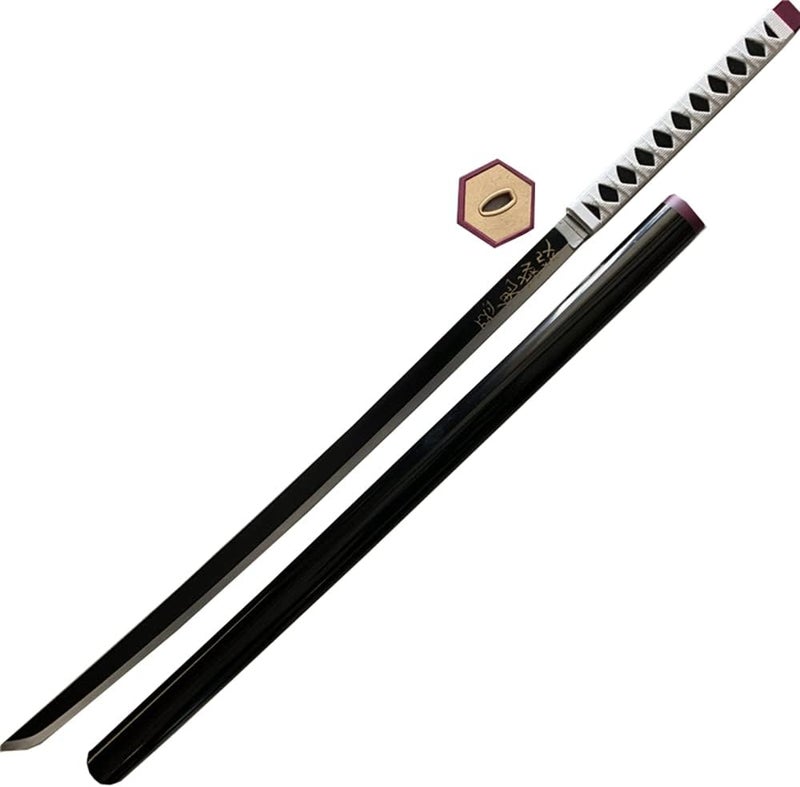 damdos Halloween Prop Weapon Demon of Slayer Cosplay Sword PU Foam 31.5inch Tomioka Giyuu Kamado Tanjirou Swords Birthday Gifts(Tomioka Giyuu) - Image 3