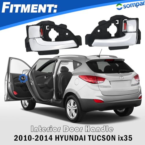 Osompar Interior Door Handle Inside Left Right Compatible with 20102014 Hyundai Tucsonix35 Replaces 826102S010 826202S010 1Pair - Image 3