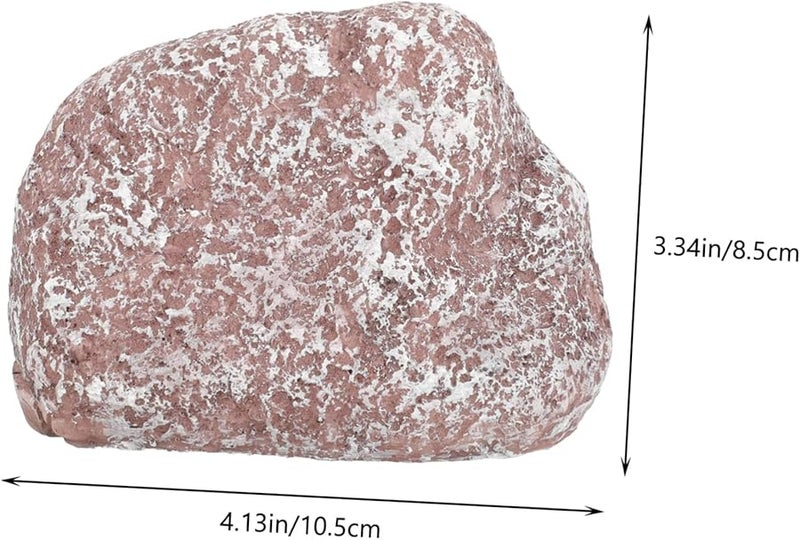 مخبأ مفاتيح صخري واقعي للحدائق الخارجية والفناء، حامل تخزين مفاتيح متين من الراتنج - Image 3
