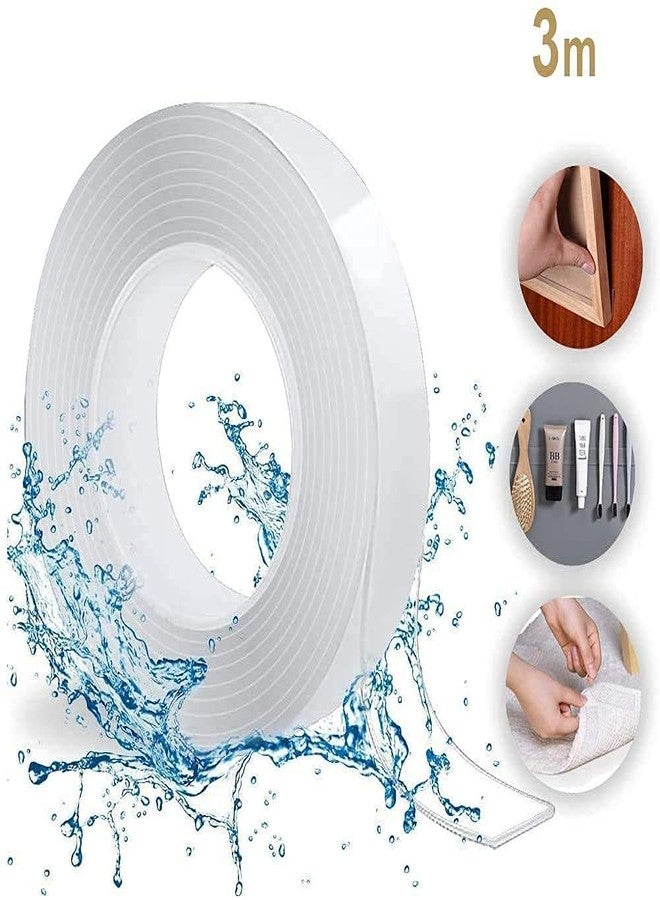 PACK WHIZ PACKWHIZDouble Sided Tape Heavy Duty – Multipurpose Removable Traceless Mounting Tape for Walls, Washable Reusable Strong Sticky Strips Grip Tape for Home Office Decor - Image 2