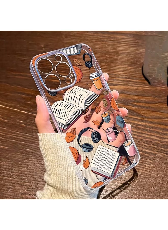 Temu Autumn Reading Time Design Phone Case - A stylish and comfortable phone case that effectively protects your device from drops and impacts. Compatible with iPhone 14 Pro. - Image 1