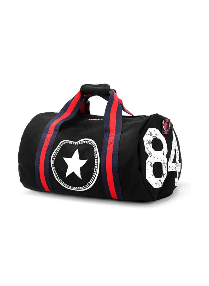 Generic Travel Duffel Bag Fashion Sports Bag Waterproof Gym Bag 2 Ways Carry Shoes Compartment  - Image 1