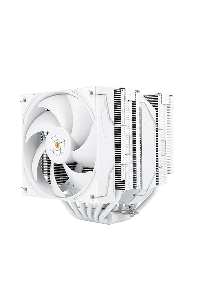 Thermalright Royal Pretor 130 White CPU Air Cooler, Computer Double Towers Radiator, 6 Heat Pipes CPU Cooler, Dual PWM Fans,High Performance PC Cooling,for AM4/AM5;Intel 1851/1700/1150/1151/1200/2011 - Image 2