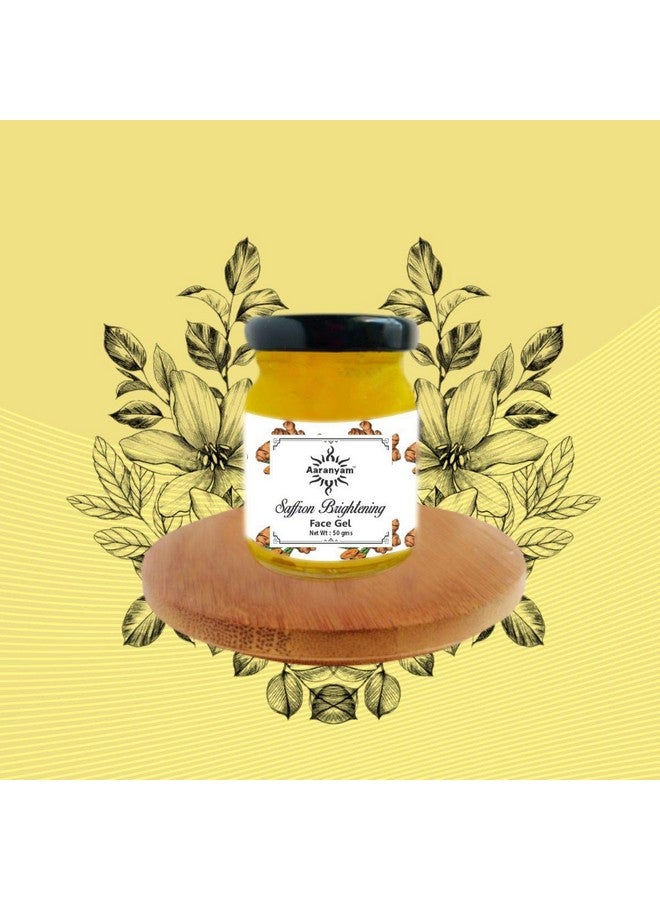 Aaranyam Saffron Brightening Face Gel For Men & Women Hydrating deep refreshing-50g - Image 3