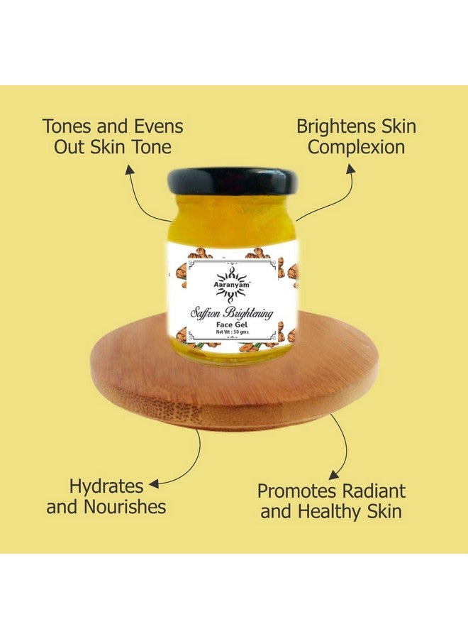 Aaranyam Saffron Brightening Face Gel For Men & Women Hydrating deep refreshing-50g - Image 2