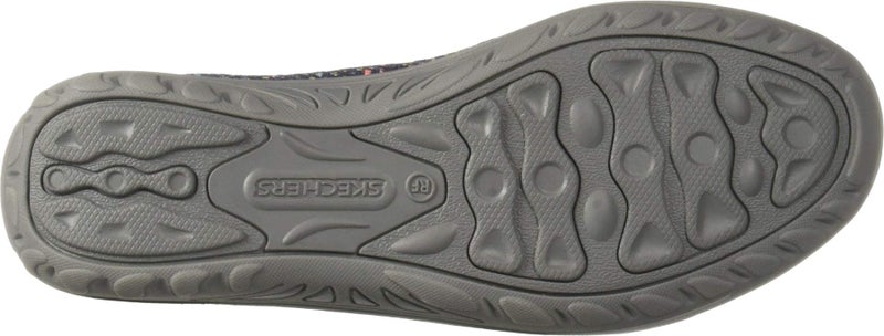 SKECHERS حذاء سكيشرز النسائي ريجgae فيست - لوفر مسطح من القش، أزرق، 6.5 US - Image 3