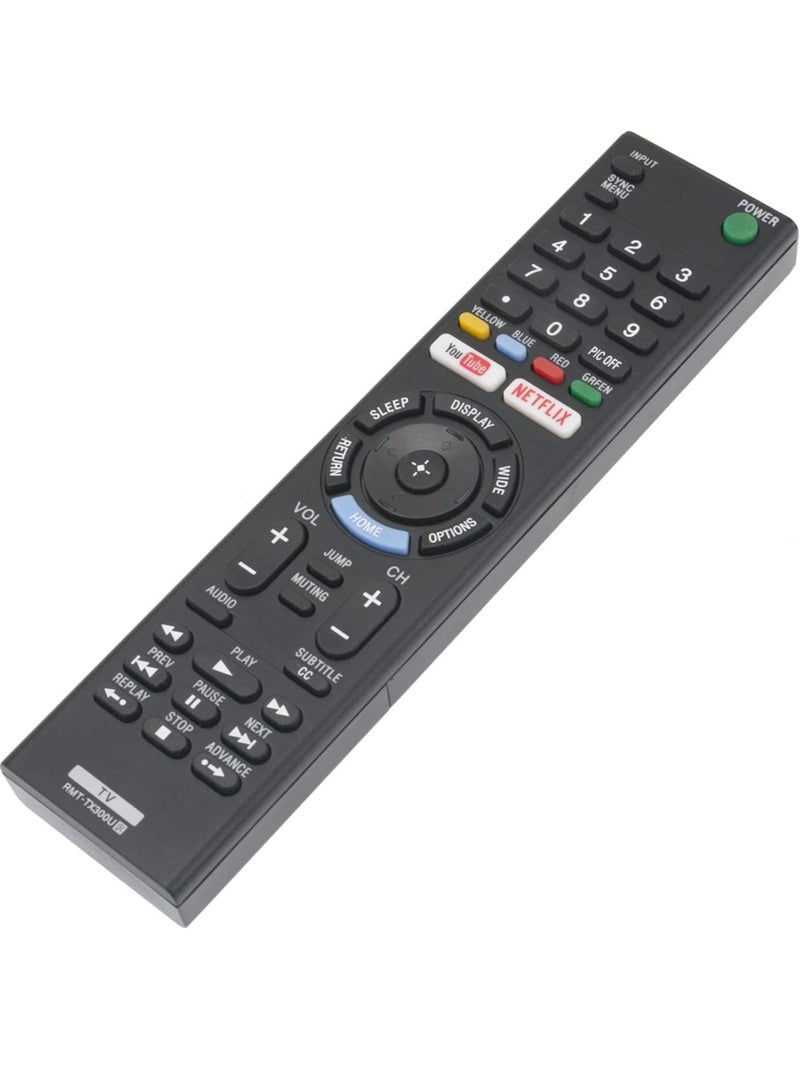 PopZa New Remote Control RMT-TX300U for Sony Smart 4K Ultra LED HDTV KD49X720E KD50X690E KD55X700E KD55X720E KD60X690E with battery - Image 3