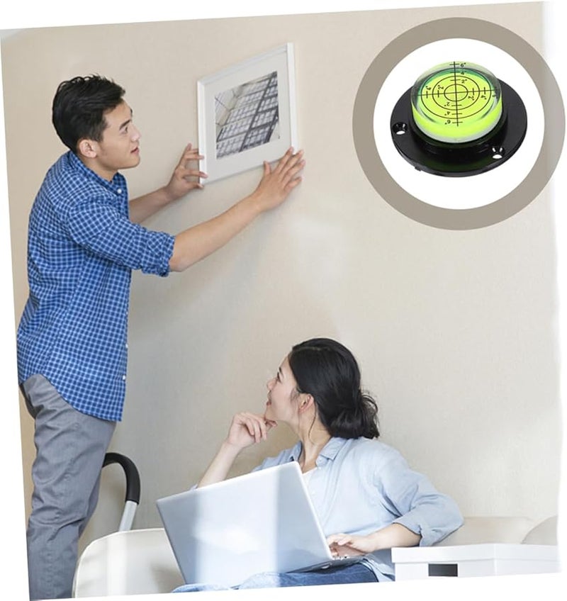 2Pcs Mini Bubble Level Base For Tripod Turntable Portable Spirit Level Tool - Image 5