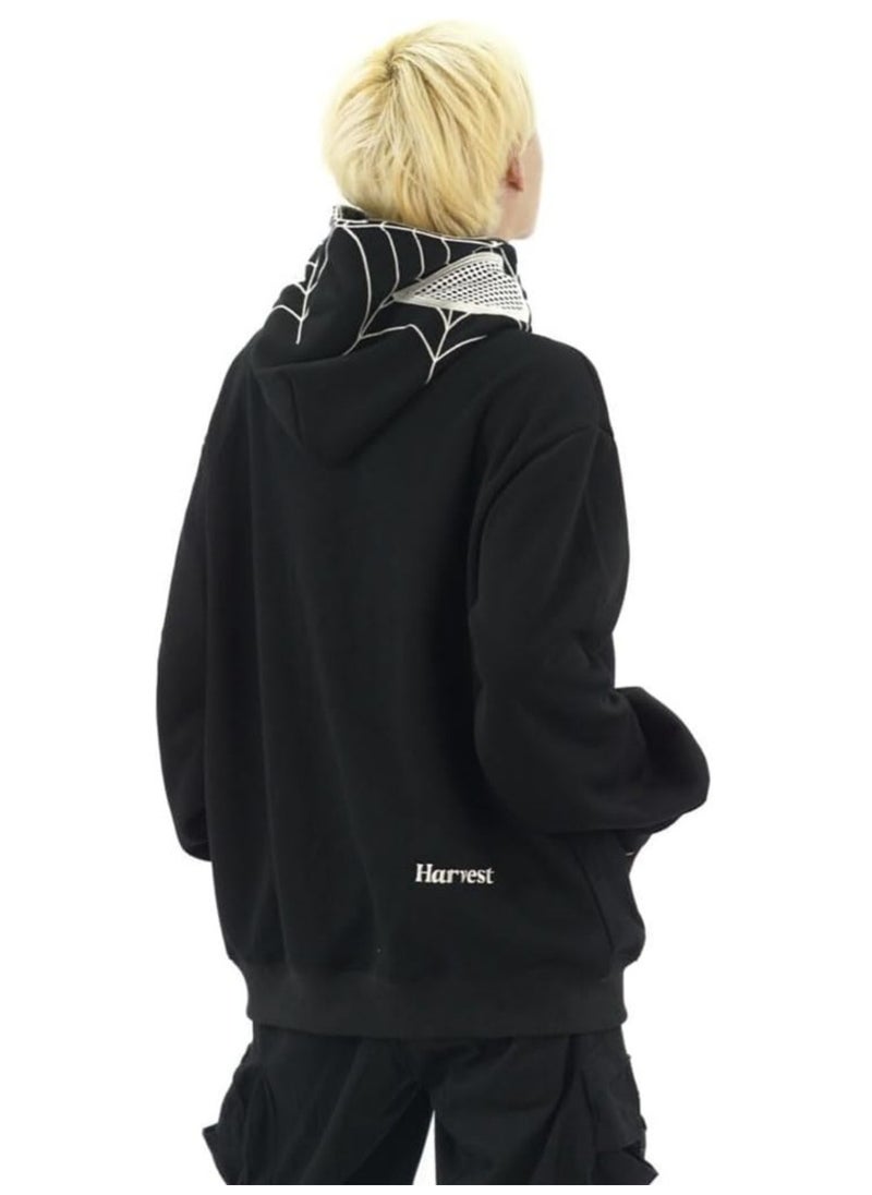 NIBEMINENT Autumn and winter American Y2K retro niche design Spider-Man hooded sweatshirt zipper cardigan national style high street loose jacket  - Image 3