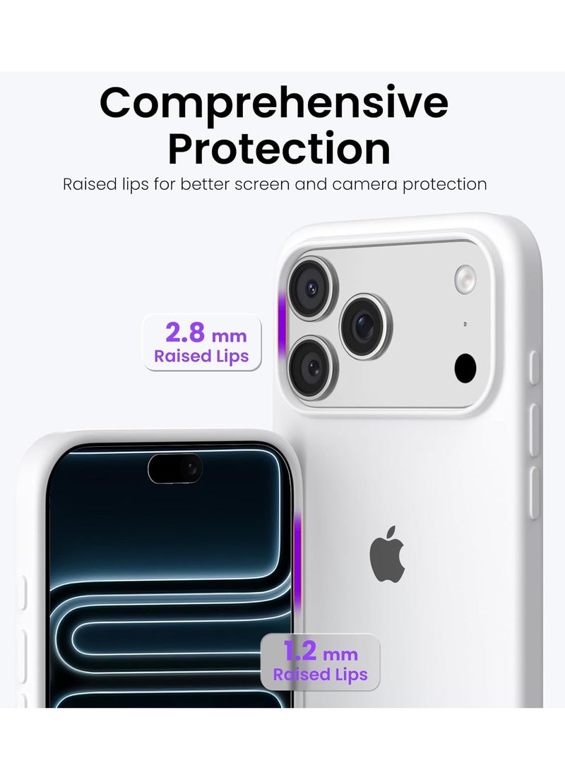 iPhone 17 Pro Case Liquid Soft Silicone iPhone 17 Pro Cover Anti Scratch with Inside Microfiber Lining Shockproof Protective Phone Case for iPhone 17 Pro 6.3 inch - Image 3