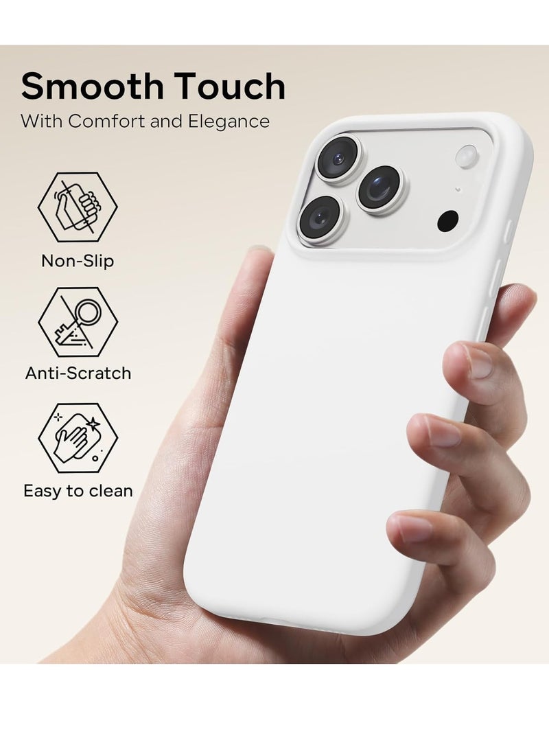 iPhone 17 Pro Cover Soft Liquid Silicone Shockproof Case with Inisde Microfiber Lining & Anti-Scratch Finish - Image 3