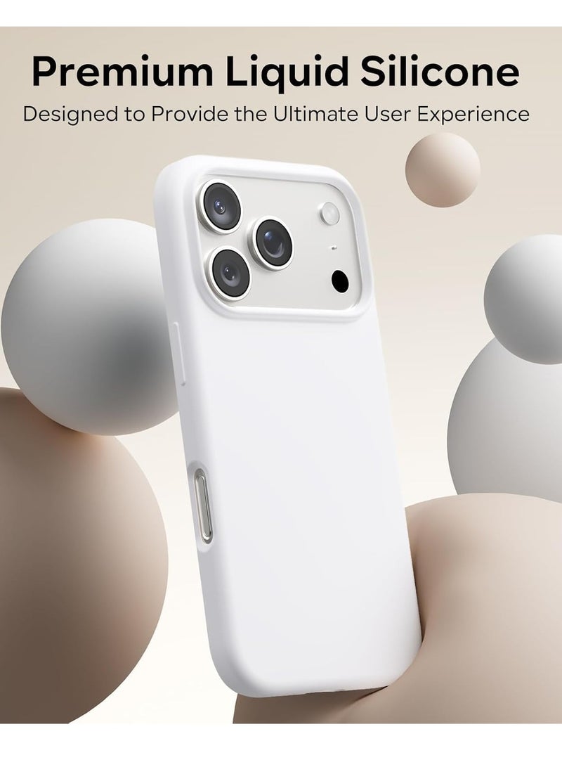 iPhone 17 Pro Cover Soft Liquid Silicone Shockproof Case with Inisde Microfiber Lining & Anti-Scratch Finish - Image 4