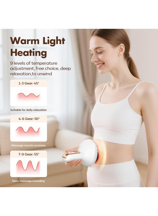 Arabest Angju Lymphatic Drainage Massager & Anti Cellulite Massage Tool,New Smart Cupping Massager,Helps Reduce Stretch Marks & Cellulite，for Belly, Arms & Legs,Body Sculpting Machine with Heat & Vibration - Image 3