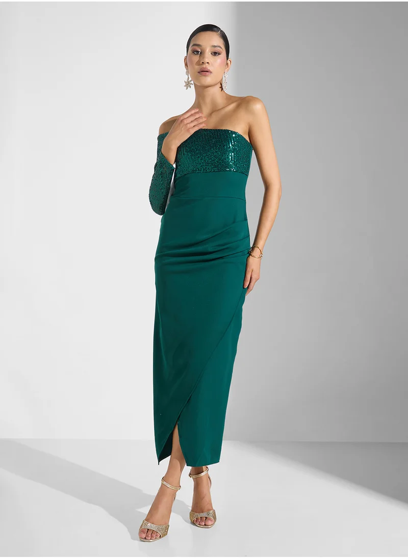 ايلا ليمتد اديشن One Shoulder Shimmer  Dress