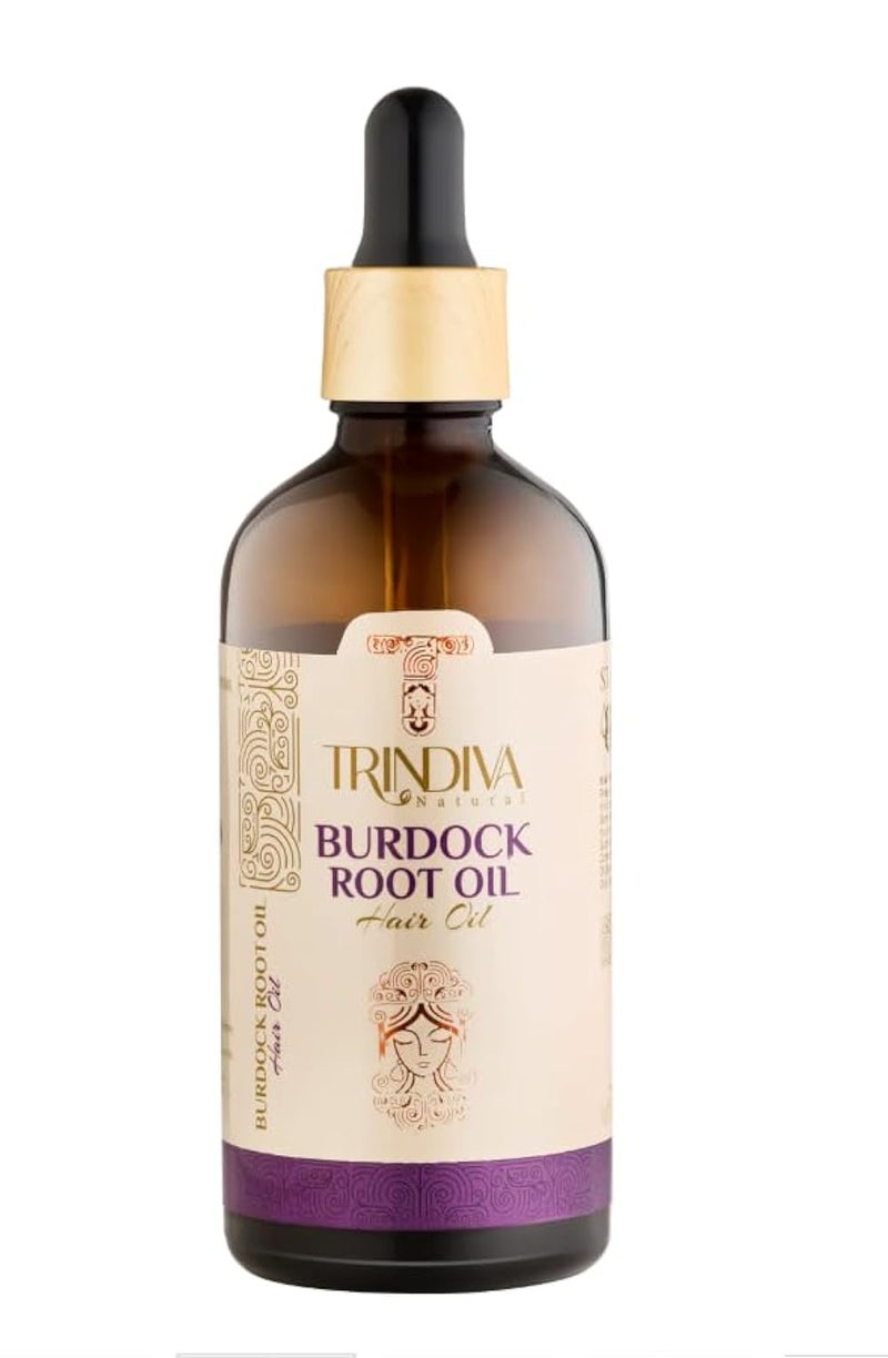 Trindiva Burdock Root Hair Oil, Natural Ayurvedic Formula with 12 Oils and 5 Plant Extracts, 100ml - Image 3