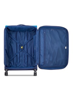 DELSEY Delsey Brochant 3 Expendable Double wheel luggage Softsided trolley suitcase 67cm Ultramarine Blue Medium  - Image 3