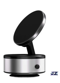 ELTRAZONE Electric Vacuum Magnetic Suction Car Phone Mount, Hands-Free Shower Phone Holder, 360° Rotation Electric Suction Cup Magnetic Phone Holder for All Smooth Surfaces (Silvery)  - Image 1