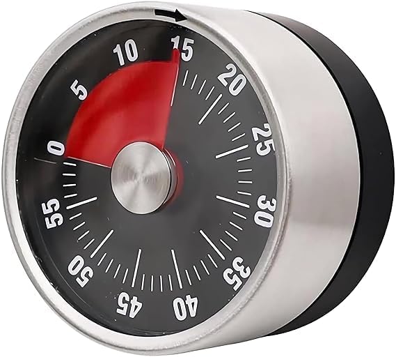 DAVALBA Kitchen Timer MagneticVisual Timer for Kids60Minute Visual Countdown Timer with Loud AlarmKitchen Timer Manual for StudyCookingBaking - Image 1