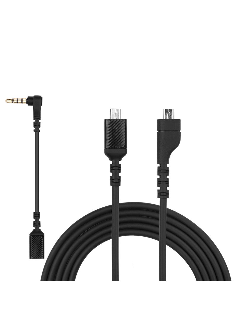 weishan weishan Arctis 3 Arctis 5 Cable, LOL Party Aux Cord Replacement for SteelSeries Arctis 3 5 7, Arctis Pro and Arctis Pro + GameDac Headset Detachable Audio Cable 5ft  - Image 1