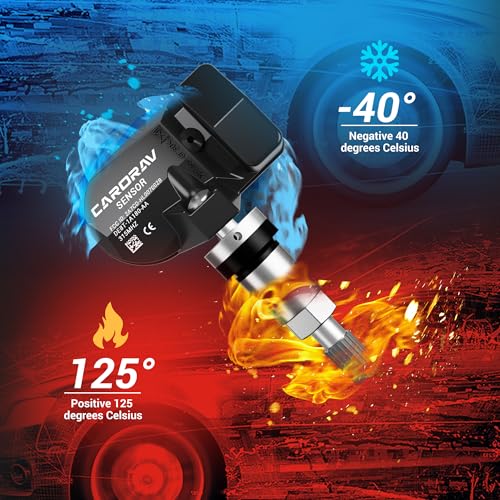 CARORAV TPMS Sensor Ford, 315MHZ Tire Pressure Monitoring System Sensor Compatible for Ford F150 F250 F350 Mustang Focus Fusion, Lincoln MKS MKZ Replaces DE8T-1A180-AA 9L3Z-1A180-AF 4-Pack - Image 4