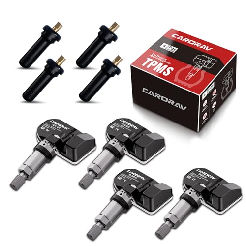 CARORAV TPMS Sensor Ford, 315MHZ Tire Pressure Monitoring System Sensor Compatible for Ford F150 F250 F350 Mustang Focus Fusion, Lincoln MKS MKZ Replaces DE8T-1A180-AA 9L3Z-1A180-AF 4-Pack - Image 3