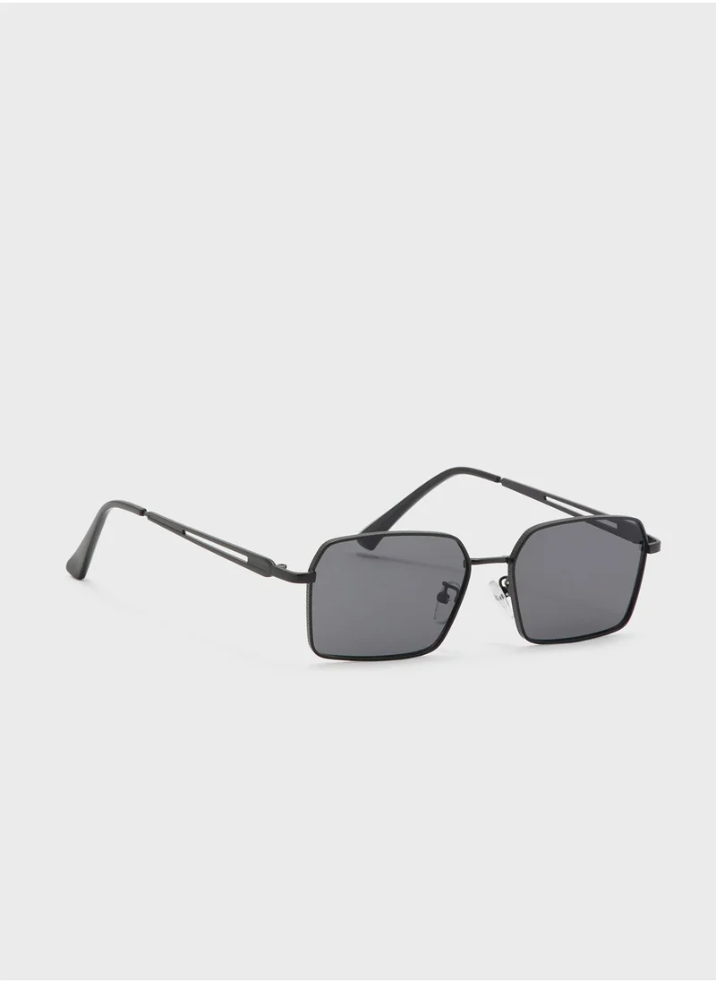 سفنتي فايف Rectangle Retro Sunglasses