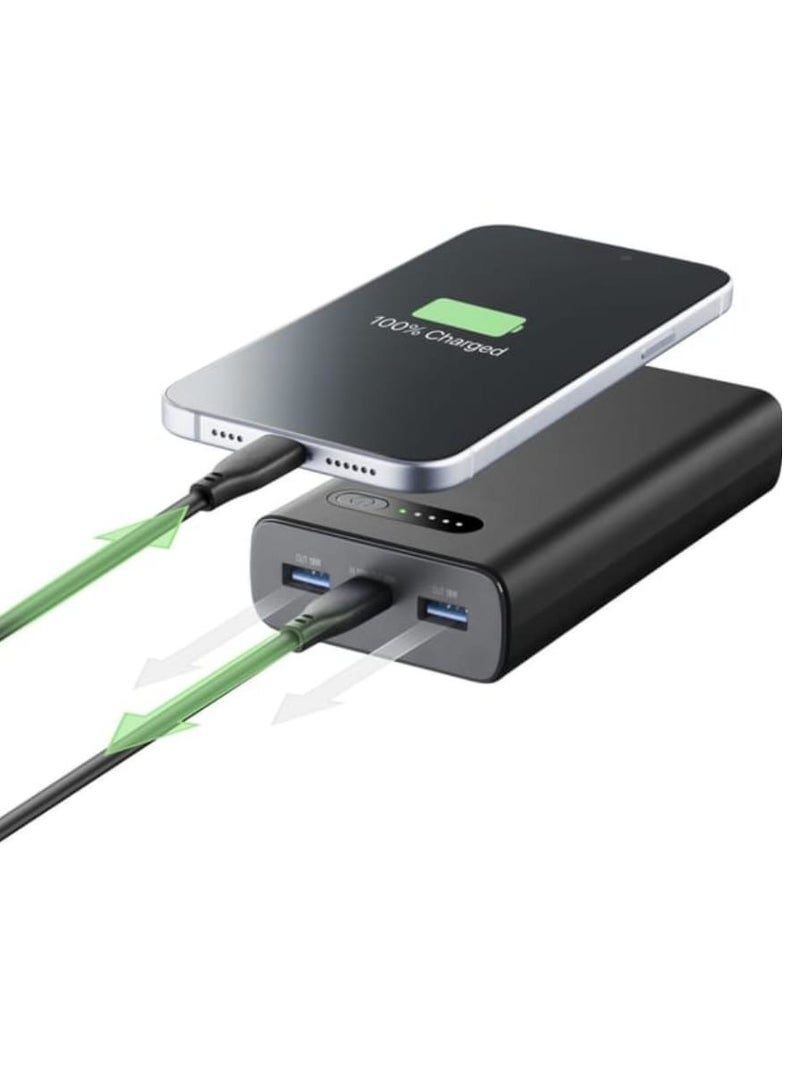 سيلولار لاين بنك الطاقة CELLULARLINE بسعة عالية - سعة بطارية 20000 مللي أمبير تسمح بشحن أجهزة متعددة - Image 2