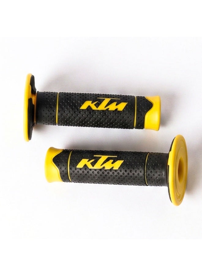 KTM Pair of Motorcycle  Non-Slip Handlebar Grips Yellow . - Image 1