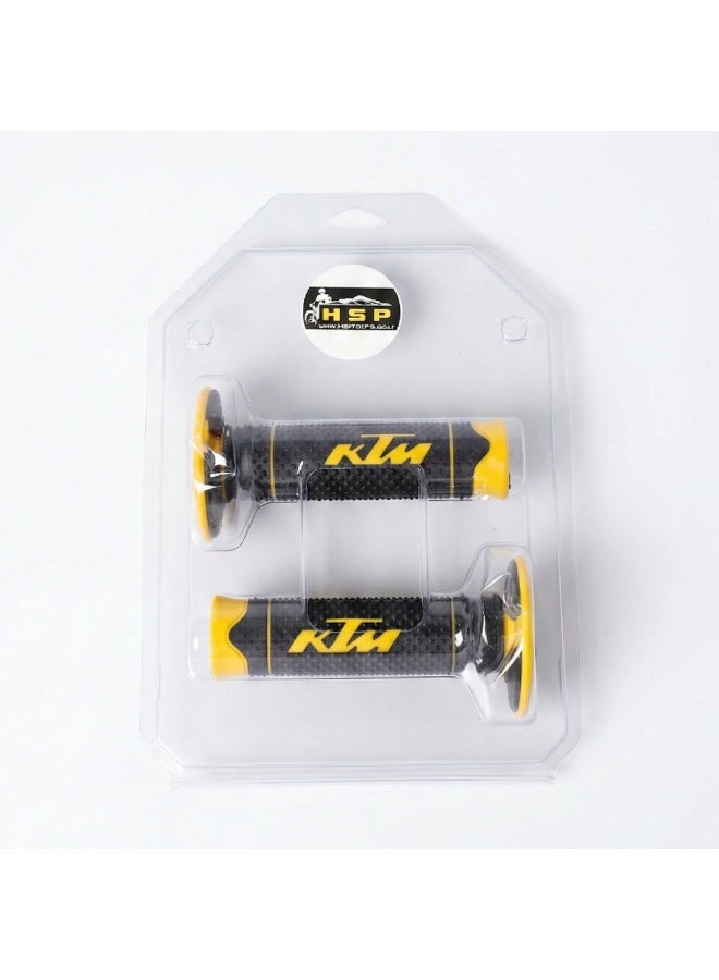 KTM Pair of Motorcycle  Non-Slip Handlebar Grips Yellow . - Image 3