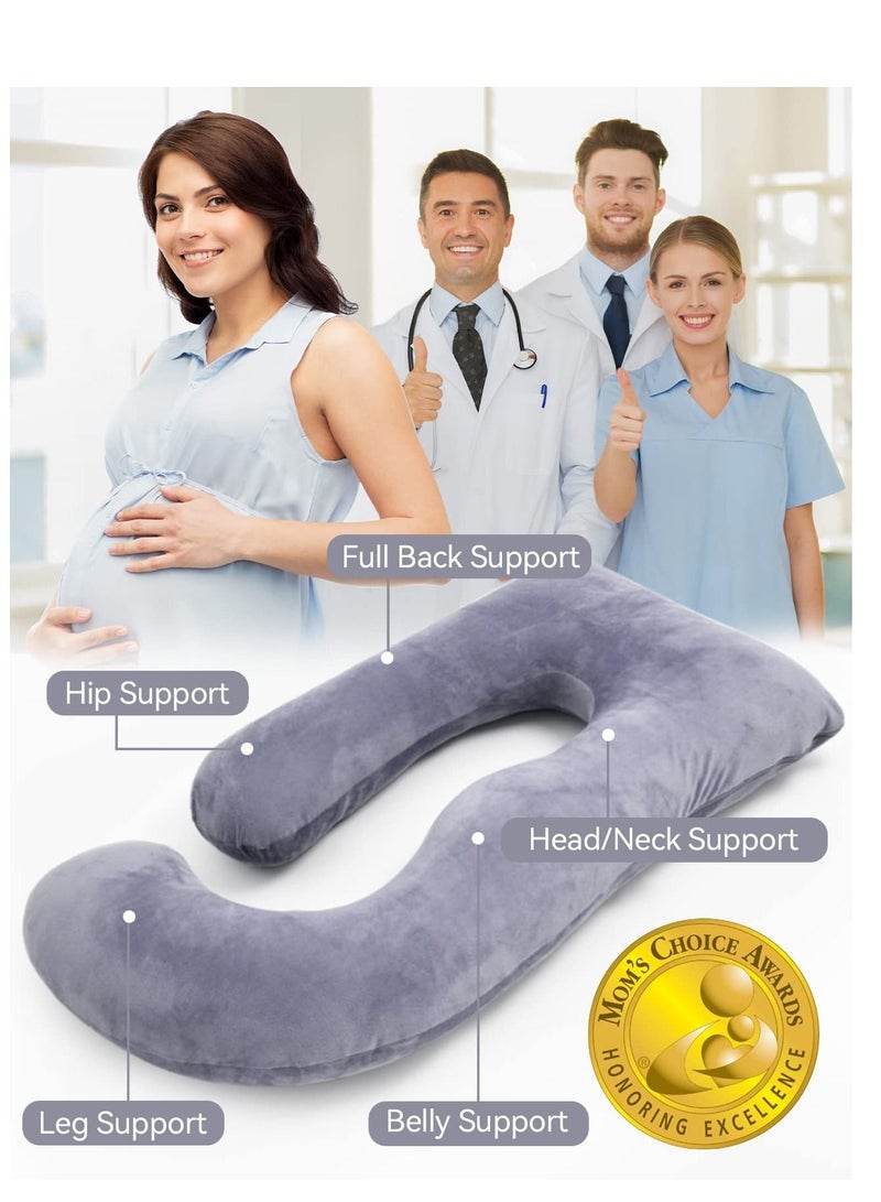 عربست وسادة الحمل على شكل حرف U لكامل الجسم لدعم الحوامل - Image 5