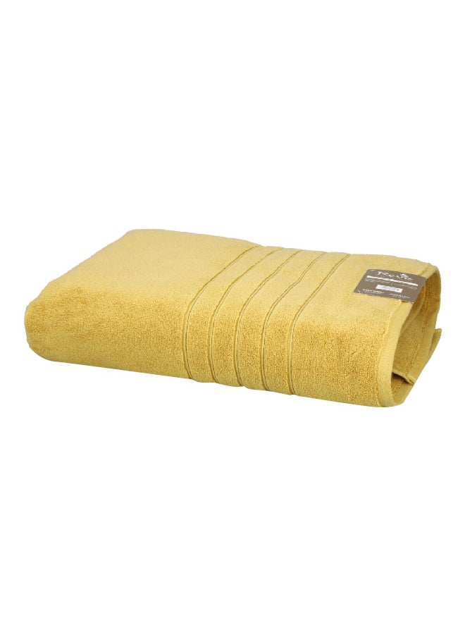 REVE Borabora Luxurious Highly Absorbent Cotton Bath Sheet Mustard 100 x 180 cm  - Image 1