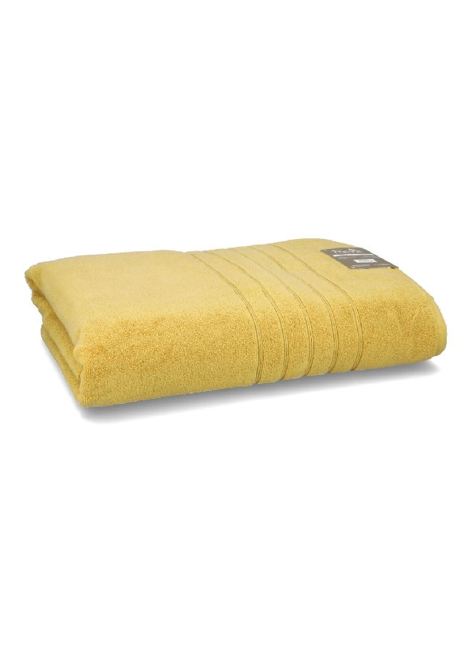 REVE Borabora Luxurious Highly Absorbent Cotton Bath Sheet Mustard 100 x 180 cm  - Image 3